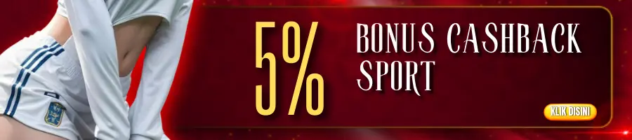 BONUS CASHBACK SPORTSBOOK 5%